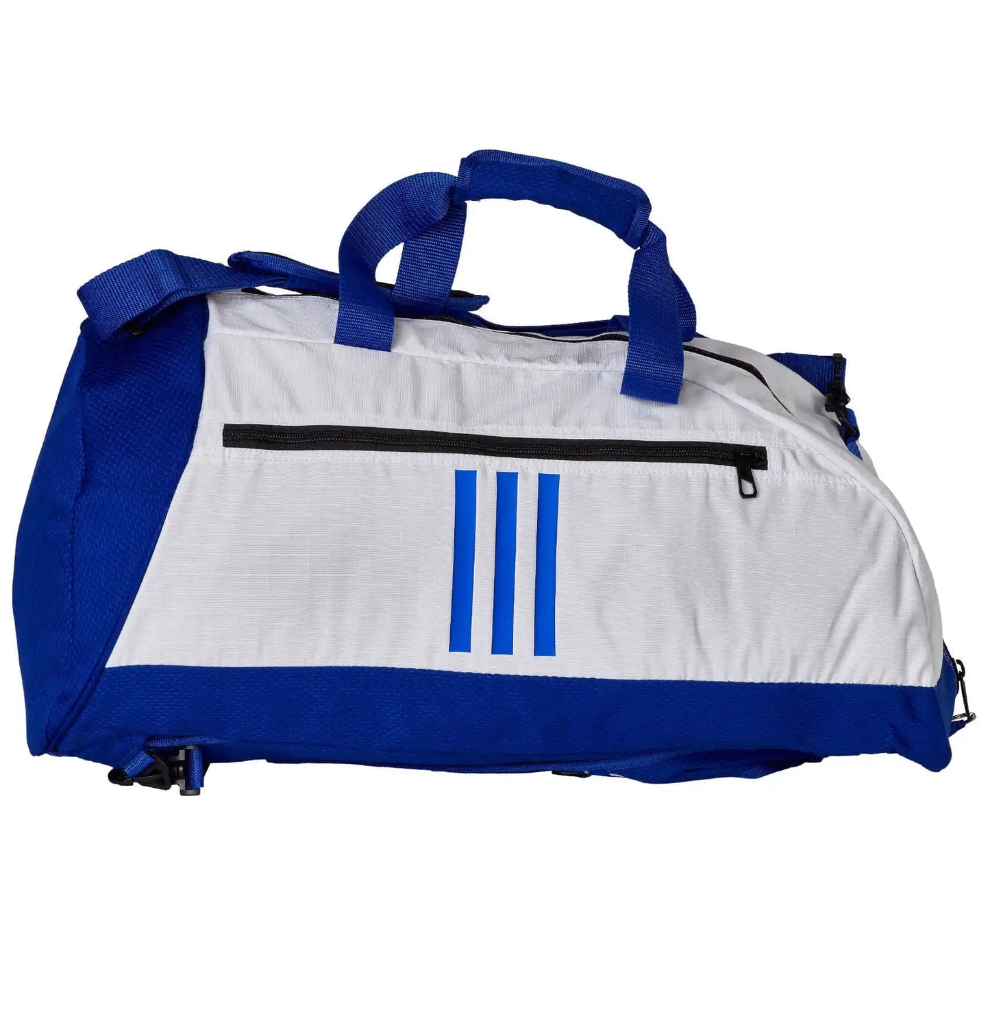 Adidas Hybrid Sporttasche 2in1 "Combat Sports" GI-Gewebe Blau/Weiß