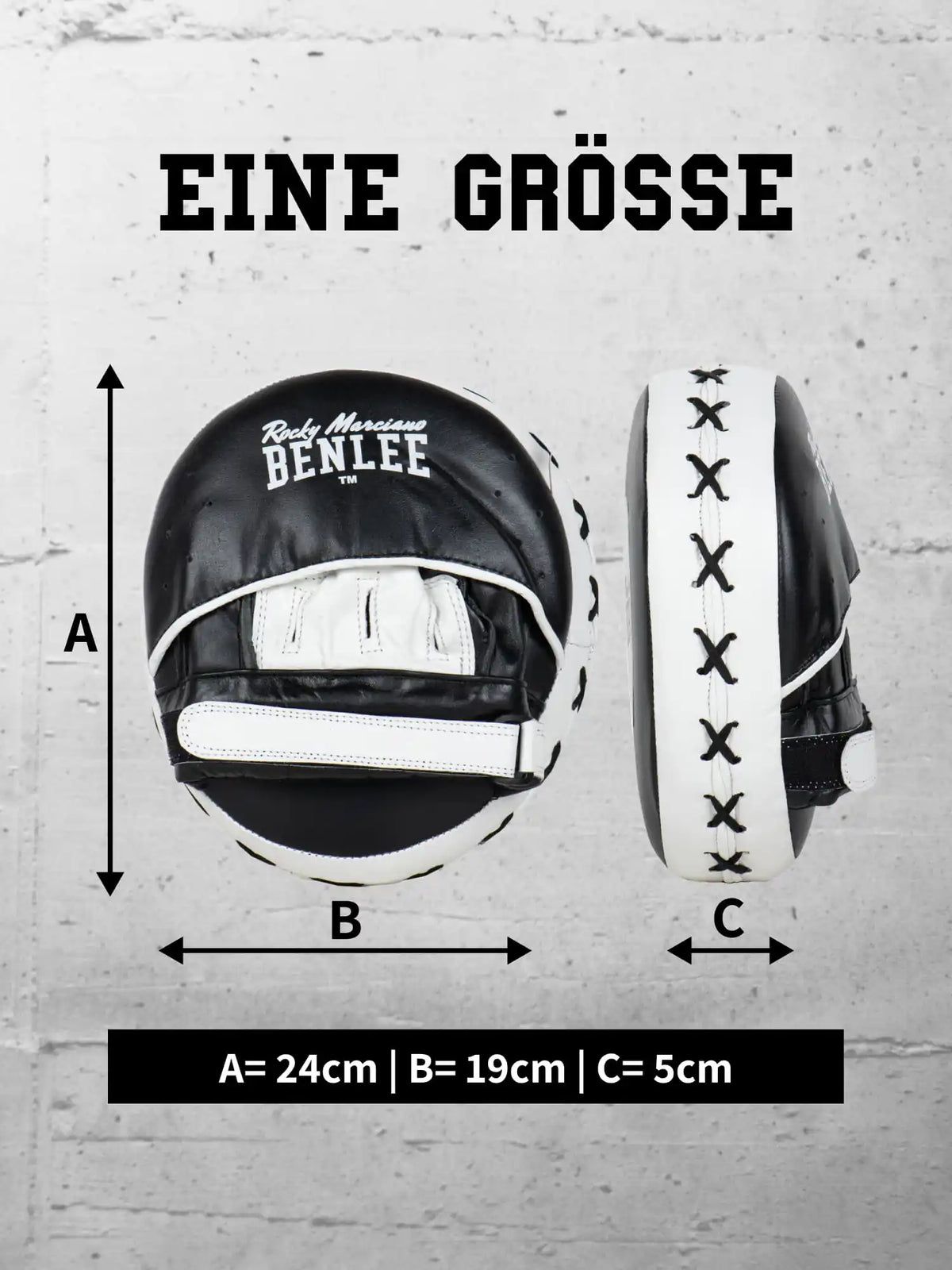 BENLEE Rocky Marciano Boxpratzen Air Raeville Schwarz/Weiß