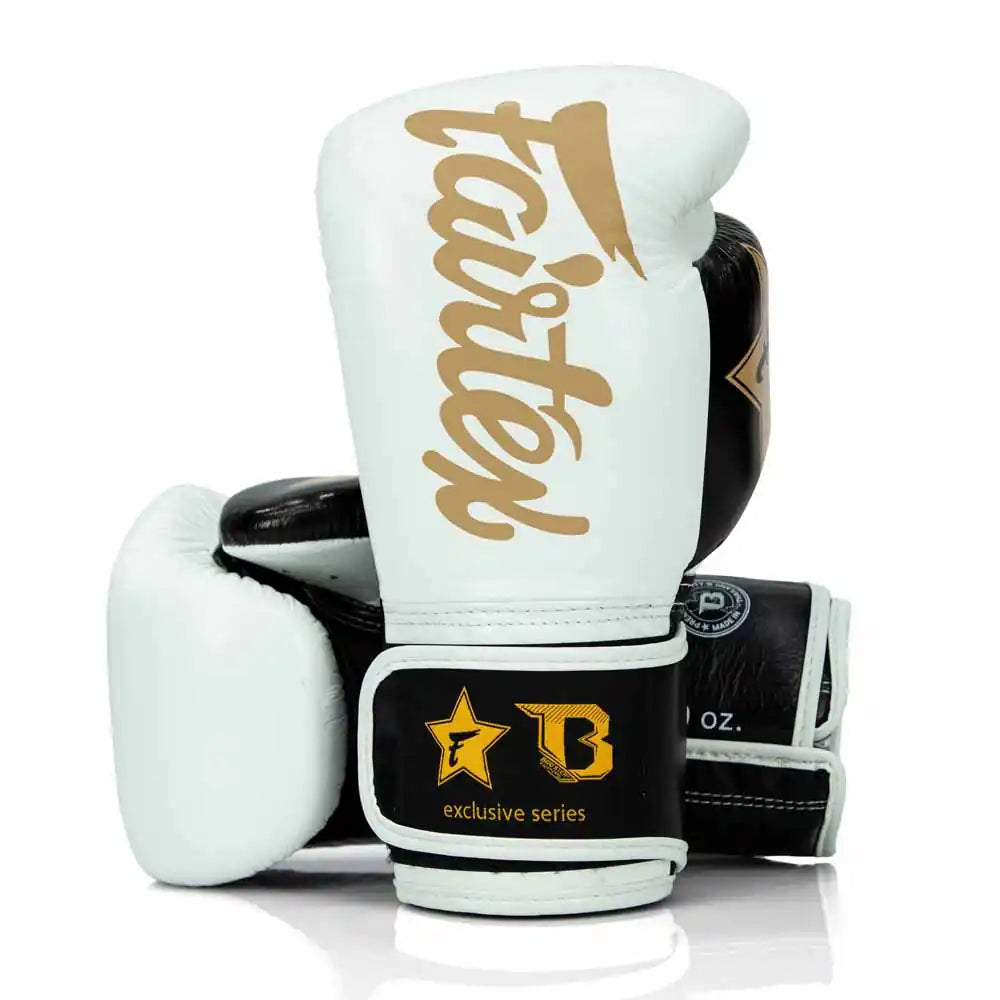 Fairtex X Booster Boxhandschuhe BG V2 Weiß/Schwarz/Gold