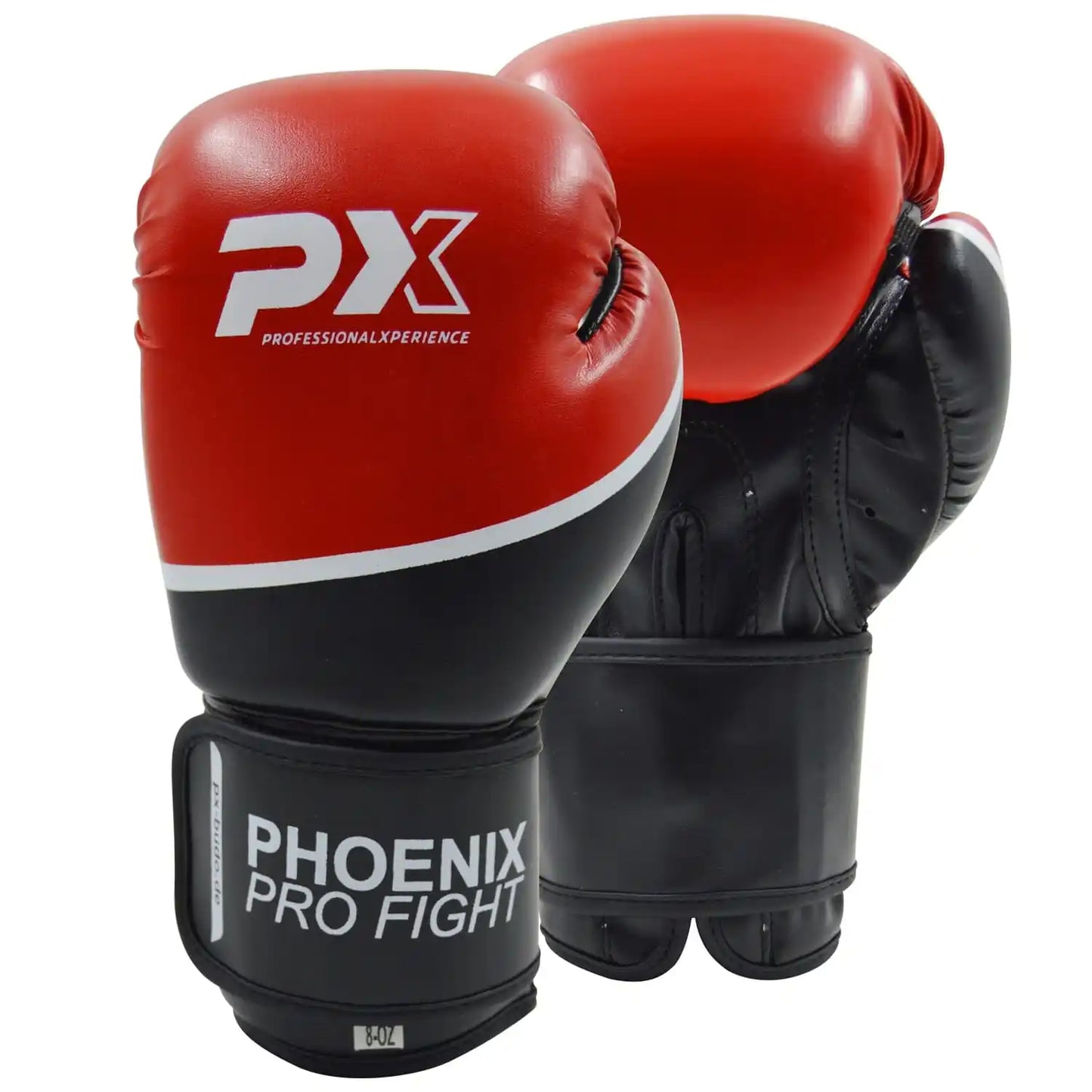 PX Boxhandschuhe PRO FIGHT PU Schwarz/Rot