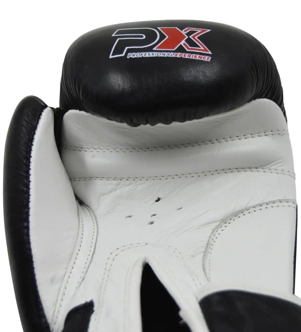PX Boxhandschuhe Schwarz/Weiß Leder