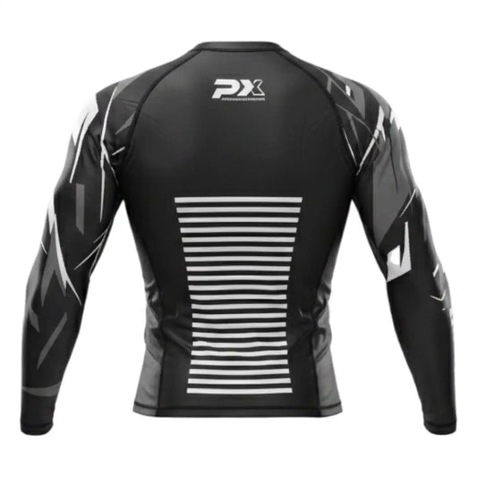 PX Rashguard Legacy X Langarm Schwarz/Grau