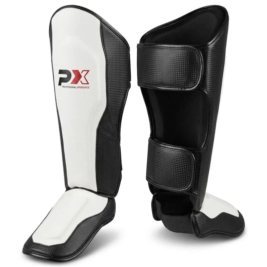 PX Schienbeinschoner FIGHT PRO Weiß/Schwarz