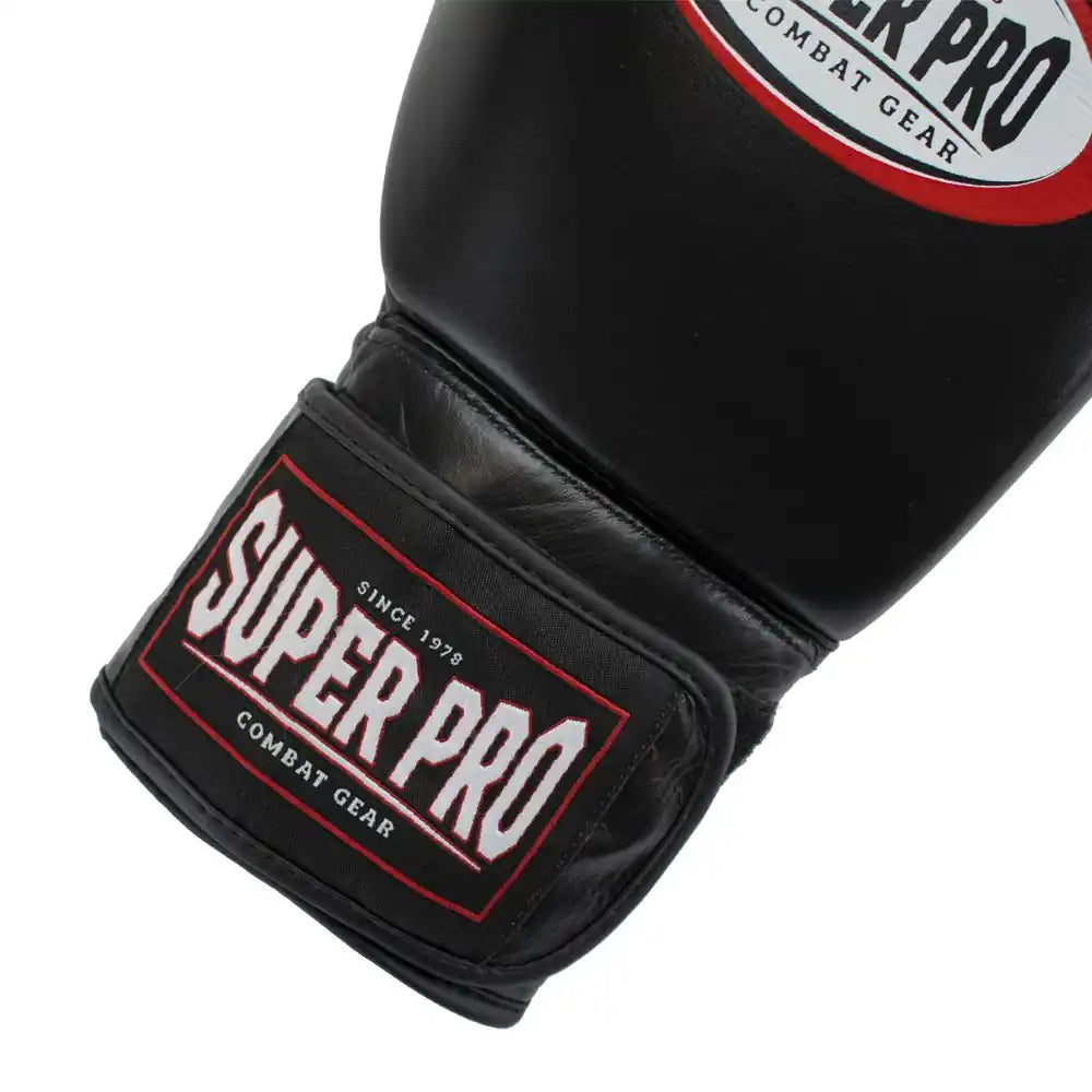 Super Pro Boxhandschuhe Thai-Pro Schwarz