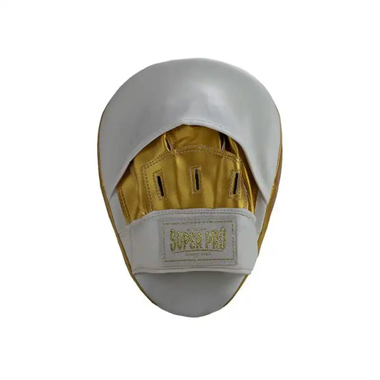 Super Pro Handpratzen Curved PU Weiß/Gold