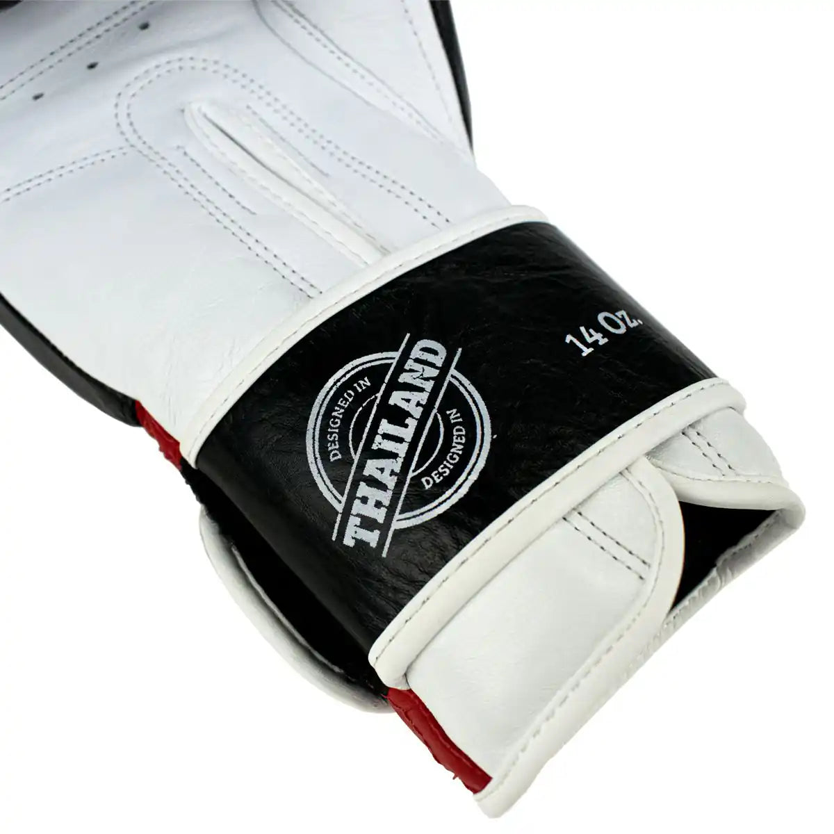 Super Pro Thai Boxhandschuhe Stripes Schwarz