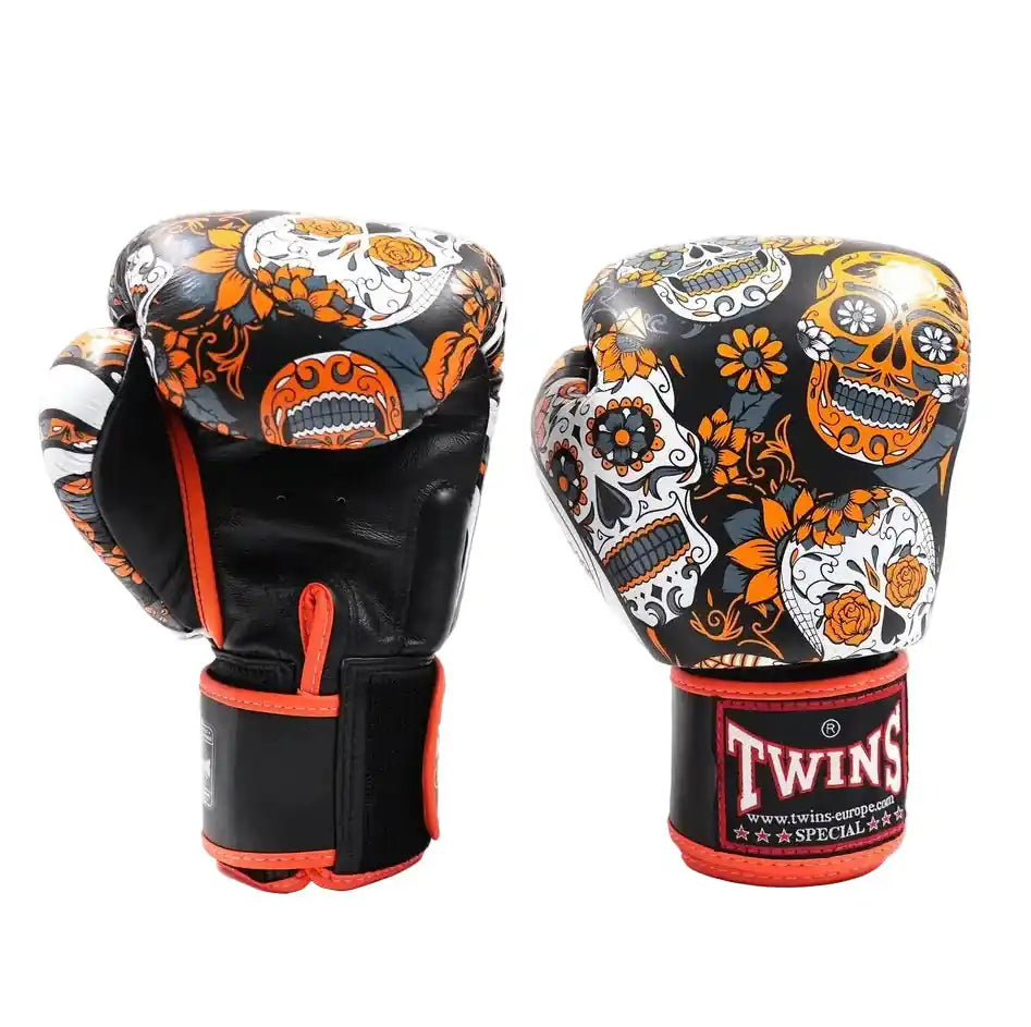 Twins Boxhandschuhe FBGVL 3 Skull Orange