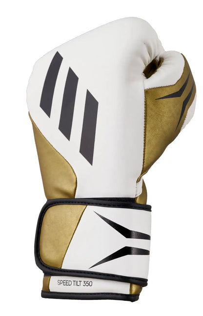 Adidas Boxhandschuhe Boxhandschuhe SPEED TILT 350V Pro Weiß/Gold