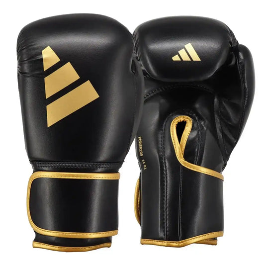 Adidas Boxhandschuhe Power 100 Schwarz/Gold
