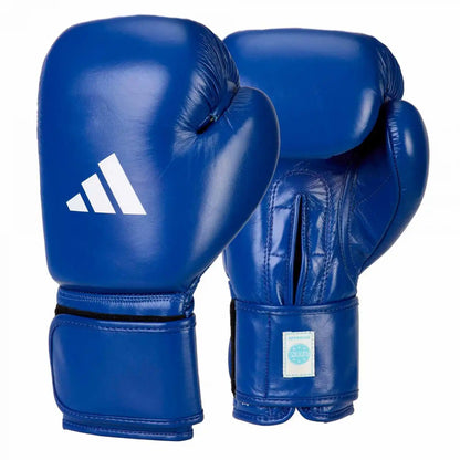 Adidas Boxhandschuhe WAKO Blau Leder 10oz