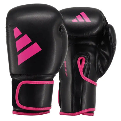 Adidas Damen Boxhandschuhe Power 100 Schwarz/Pink