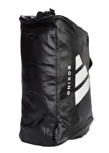 Adidas Hybrid Sporttasche 2in1 "Boxing" PU Schwarz/Weiß