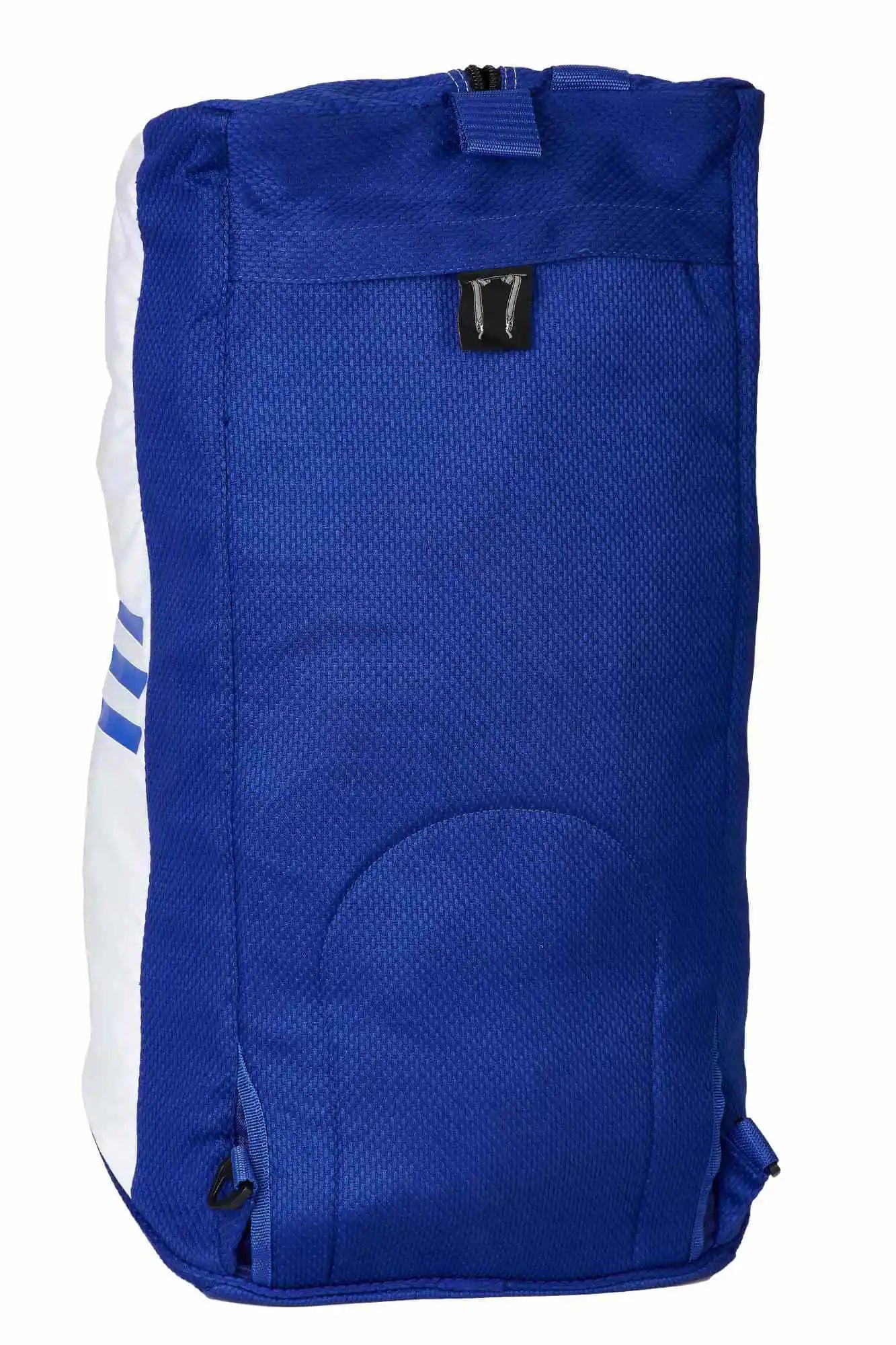 Adidas Hybrid Sporttasche 2in1 "Combat Sports" GI-Gewebe Blau/Weiß