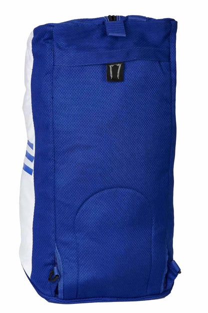 Adidas Hybrid Sporttasche 2in1 "Combat Sports" GI-Gewebe Blau/Weiß
