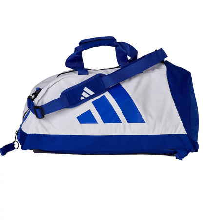 Adidas Hybrid Sporttasche 2in1 "Combat Sports" GI-Gewebe Blau/Weiß