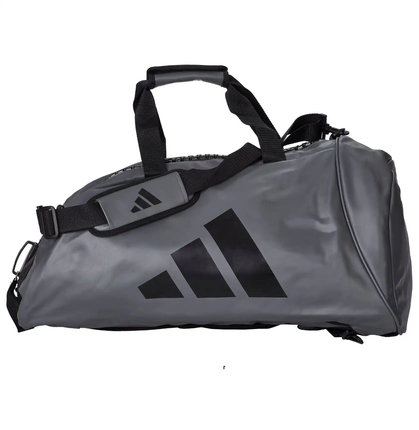 Adidas Hybrid Sporttasche 2in1 "Combat Sports" PU Grau/Schwarz