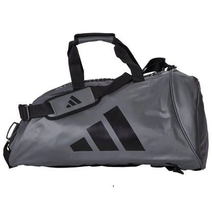 Adidas Hybrid Sporttasche 2in1 "Combat Sports" PU Grau/Schwarz