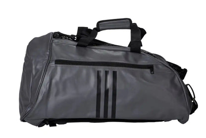 Adidas Hybrid Sporttasche 2in1 "Combat Sports" PU Grau/Schwarz