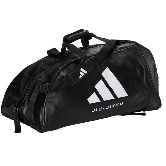 Adidas Hybrid Sporttasche 2in1 "Jiu Jitsu" PU Schwarz/Weiß