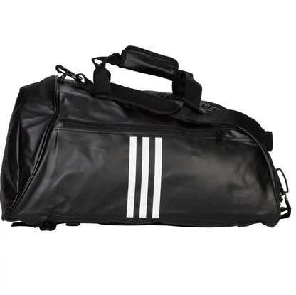 Adidas Hybrid Sporttasche 2in1 "Jiu Jitsu" PU Schwarz/Weiß