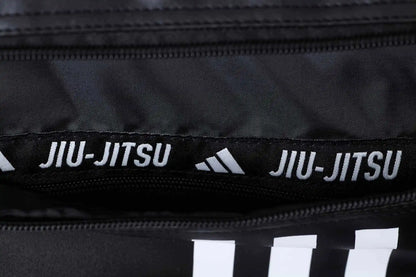 Adidas Hybrid Sporttasche 2in1 "Jiu Jitsu" PU Schwarz/Weiß
