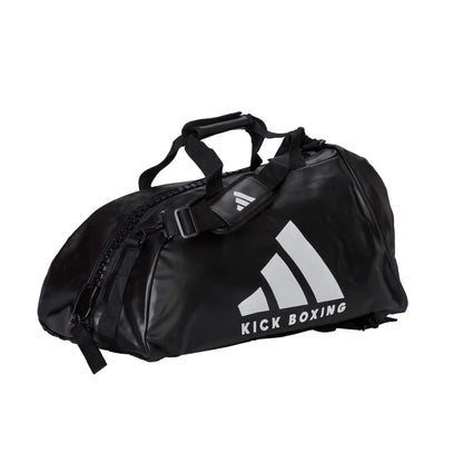 Adidas Hybrid Sporttasche 2in1 "Kickboxing" PU Schwarz/Weiß