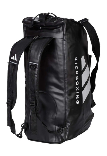 Adidas Hybrid Sporttasche 2in1 "Kickboxing" PU Schwarz/Weiß