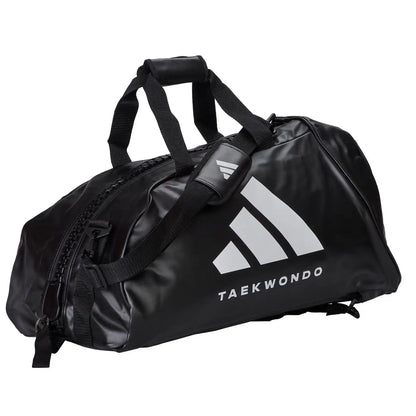 Adidas Hybrid Sporttasche 2in1 "Taekwondo" Schwarz/Weiß