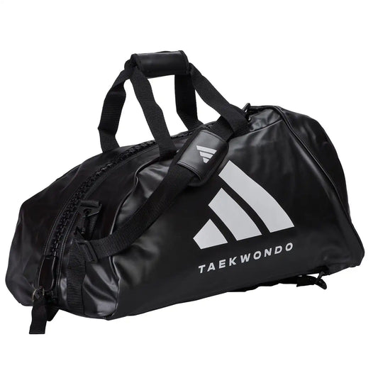 Adidas Hybrid Sporttasche 2in1 "Taekwondo" Schwarz/Weiß