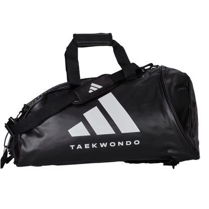 Adidas Hybrid Sporttasche 2in1 "Taekwondo" Schwarz/Weiß