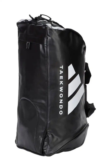 Adidas Hybrid Sporttasche 2in1 "Taekwondo" Schwarz/Weiß