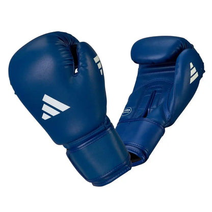 Adidas IBA Wettkampf Boxhandschuhe Blau Kaktus-Leder