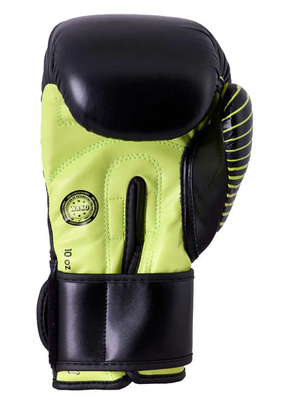 Adidas Kickboxing Wettkampf Boxhandschuhe 10oz Schwarz/Neon Grün