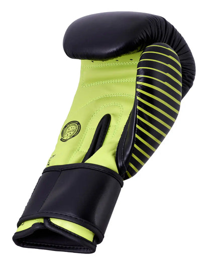 Adidas Kickboxing Wettkampf Boxhandschuhe 10oz Schwarz/Neon Grün