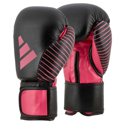 Adidas Kickboxing Wettkampf Boxhandschuhe 10oz Schwarz/Pink