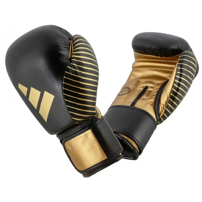 Adidas Kickboxing Wettkampf Boxhandschuhe Schwarz/Gold