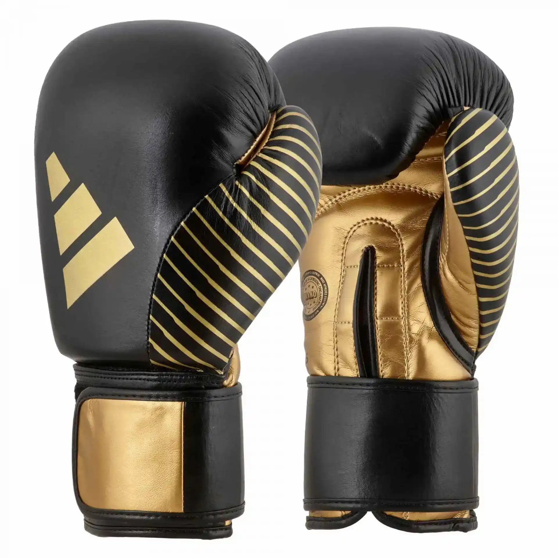 Adidas Kickboxing Wettkampf Boxhandschuhe Schwarz/Gold