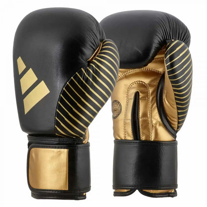 Adidas Kickboxing Wettkampf Boxhandschuhe Schwarz/Gold