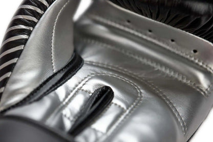 Adidas Kickboxing Wettkampf Boxhandschuhe Schwarz/Silber