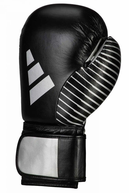 Adidas Kickboxing Wettkampf Boxhandschuhe Schwarz/Silber