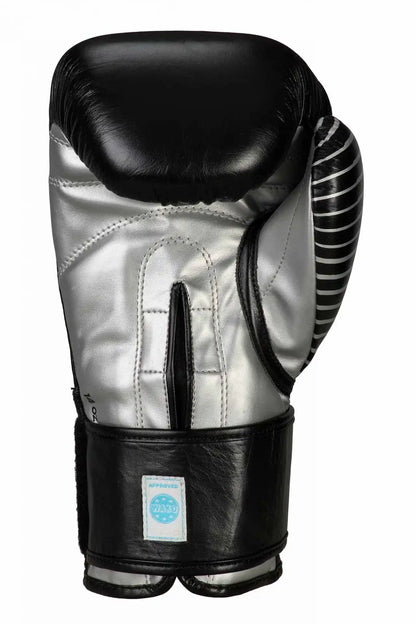 Adidas Kickboxing Wettkampf Boxhandschuhe Schwarz/Silber