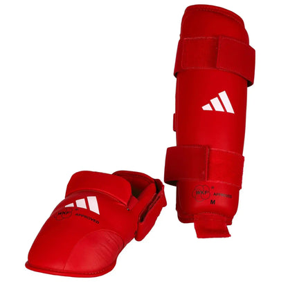 Adidas Schienbein & Spannschutz WKF approved Rot