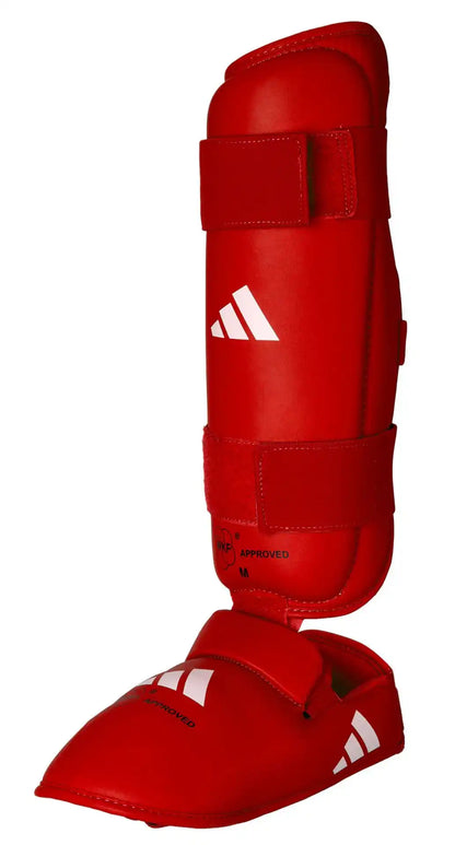 Adidas Schienbein & Spannschutz WKF approved Rot