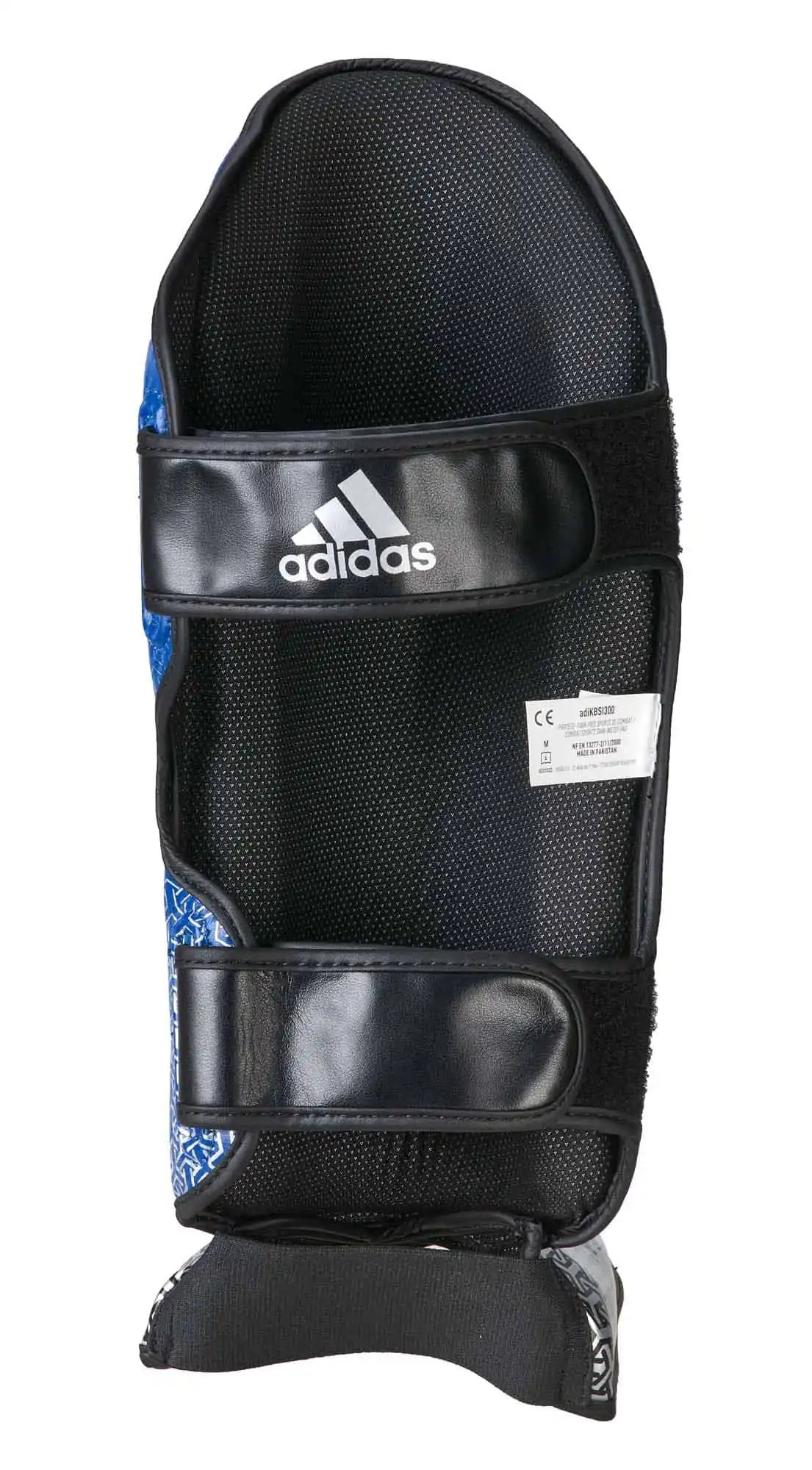 Adidas Schienbeinschoner Pro Kickboxing Blau/Silber