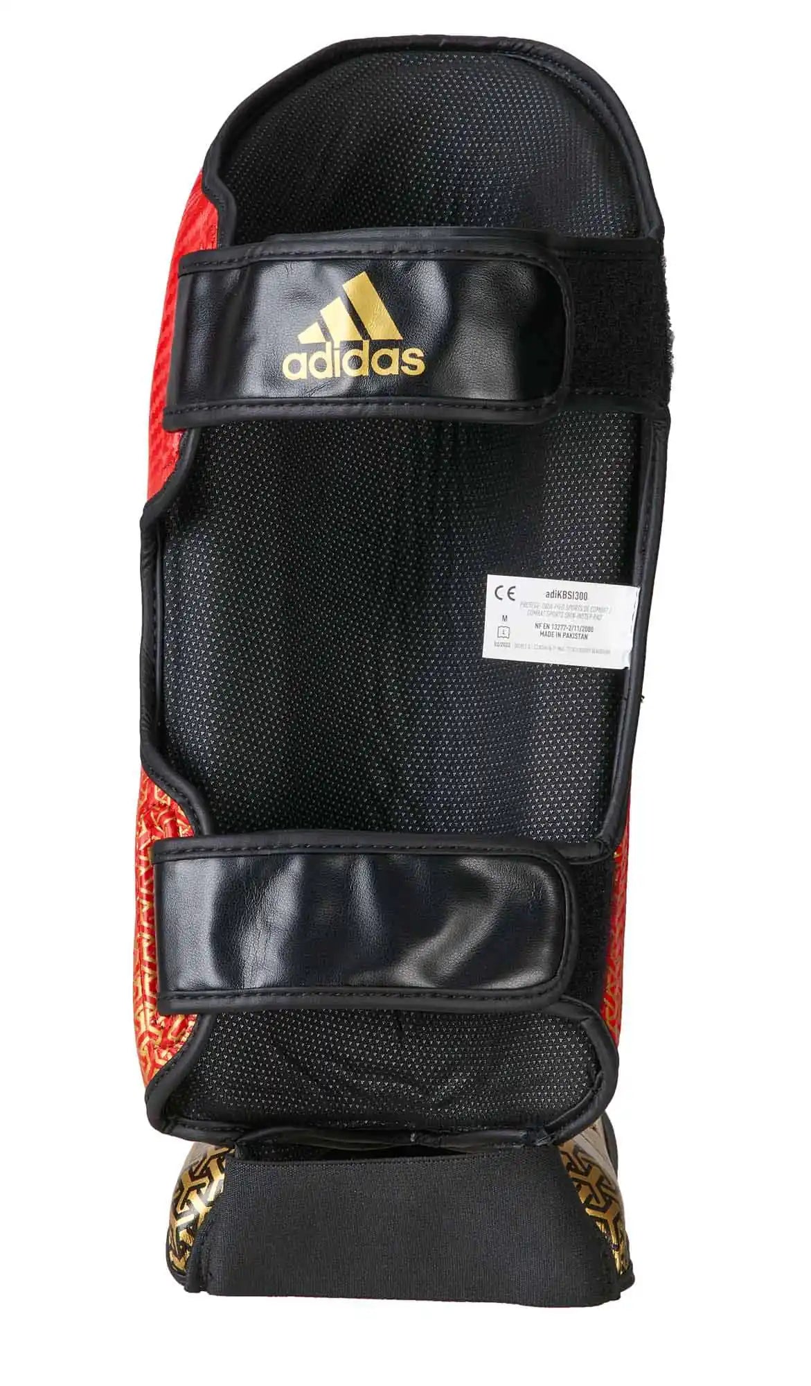 Adidas Schienbeinschoner Pro Kickboxing Rot/Gold