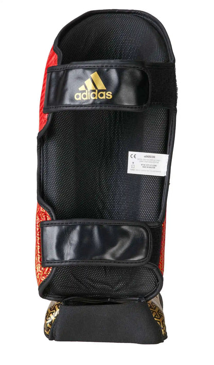 Adidas Schienbeinschoner Pro Kickboxing Rot/Gold