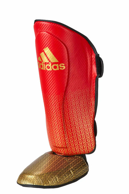 Adidas Schienbeinschoner Pro Kickboxing Rot/Gold