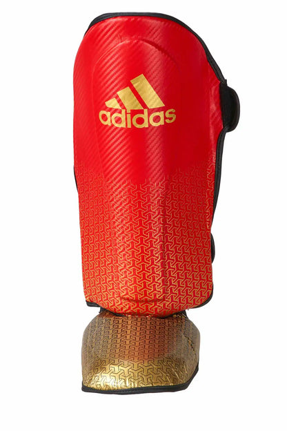 Adidas Schienbeinschoner Pro Kickboxing Rot/Gold