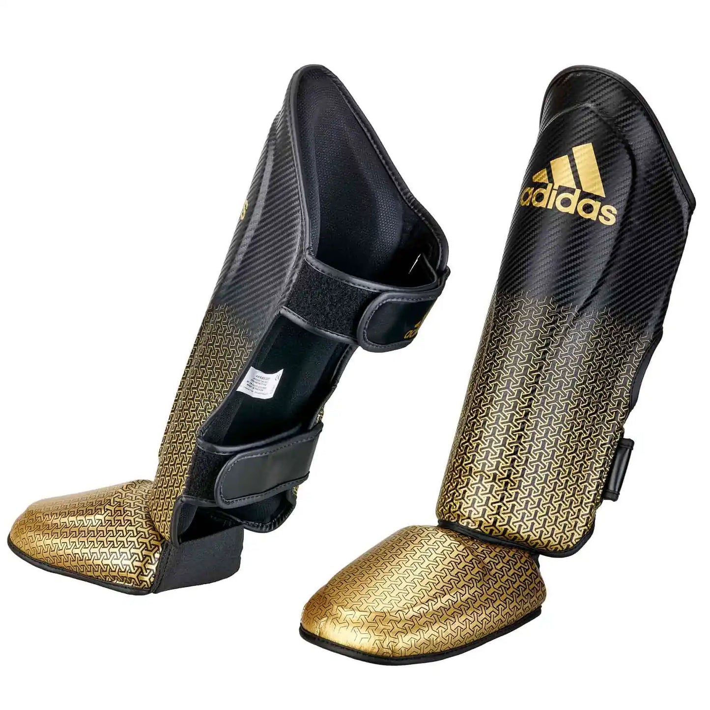 Adidas Schienbeinschoner Pro Kickboxing Schwarz/Gold