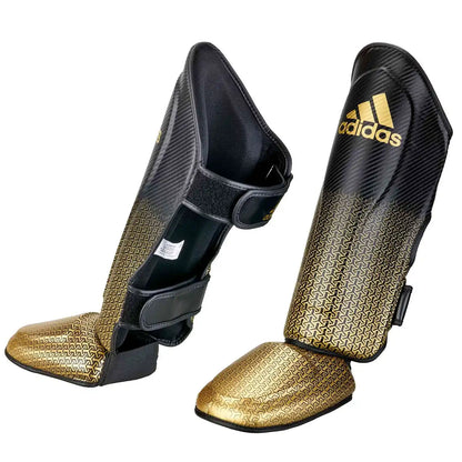 Adidas Schienbeinschoner Pro Kickboxing Schwarz/Gold